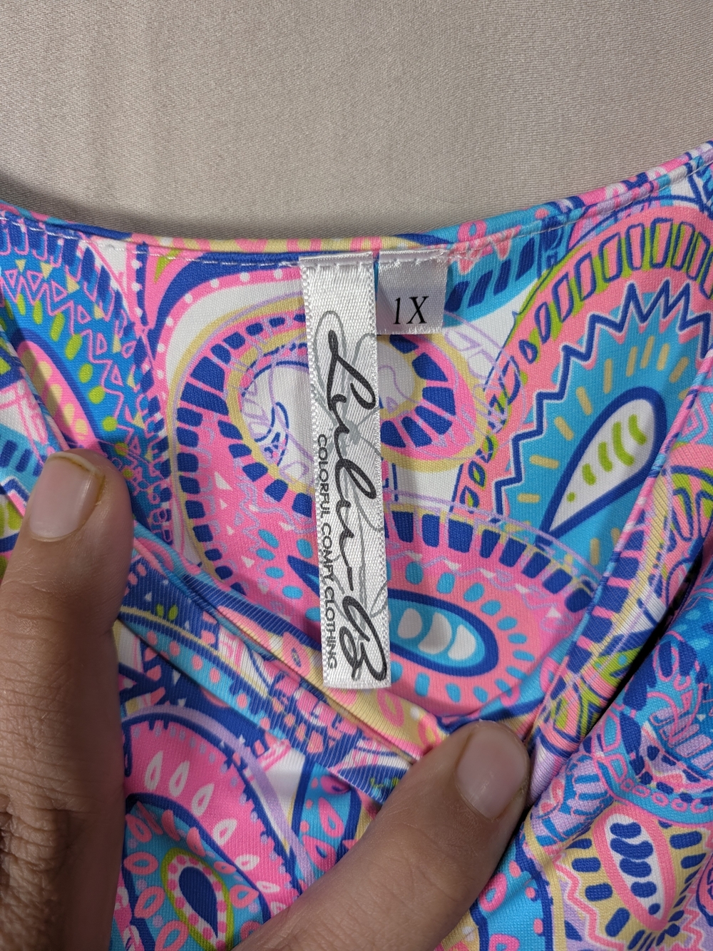 Multi-Color Paisley Ruffle Tank - Picture 2 of 8